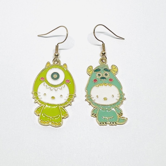 Hello Kitty x Monsters inc earrings - Picture 2 of 2